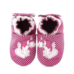 Pantofi bebelusi Pink Unicorn