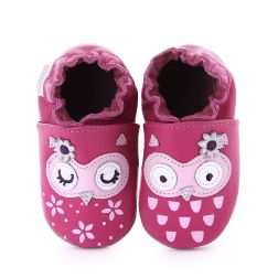 Pantofi bebelusi Snowy Owl pink