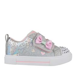 Skechers Tenisi fete Twinkle Sparks Hearts Gray colectia Twinkle Toes