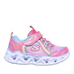 Skechers Pantofi sport Fete Heart Lights Rainbow Pink Multi incaltaminte copii bigstep