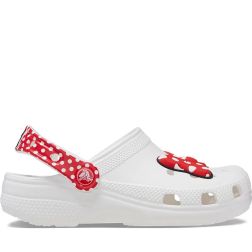Sandale plaja Fete Crocs Disney Minnie Mouse Clog T White /Red incaltaminte copii bebelusi bigstep